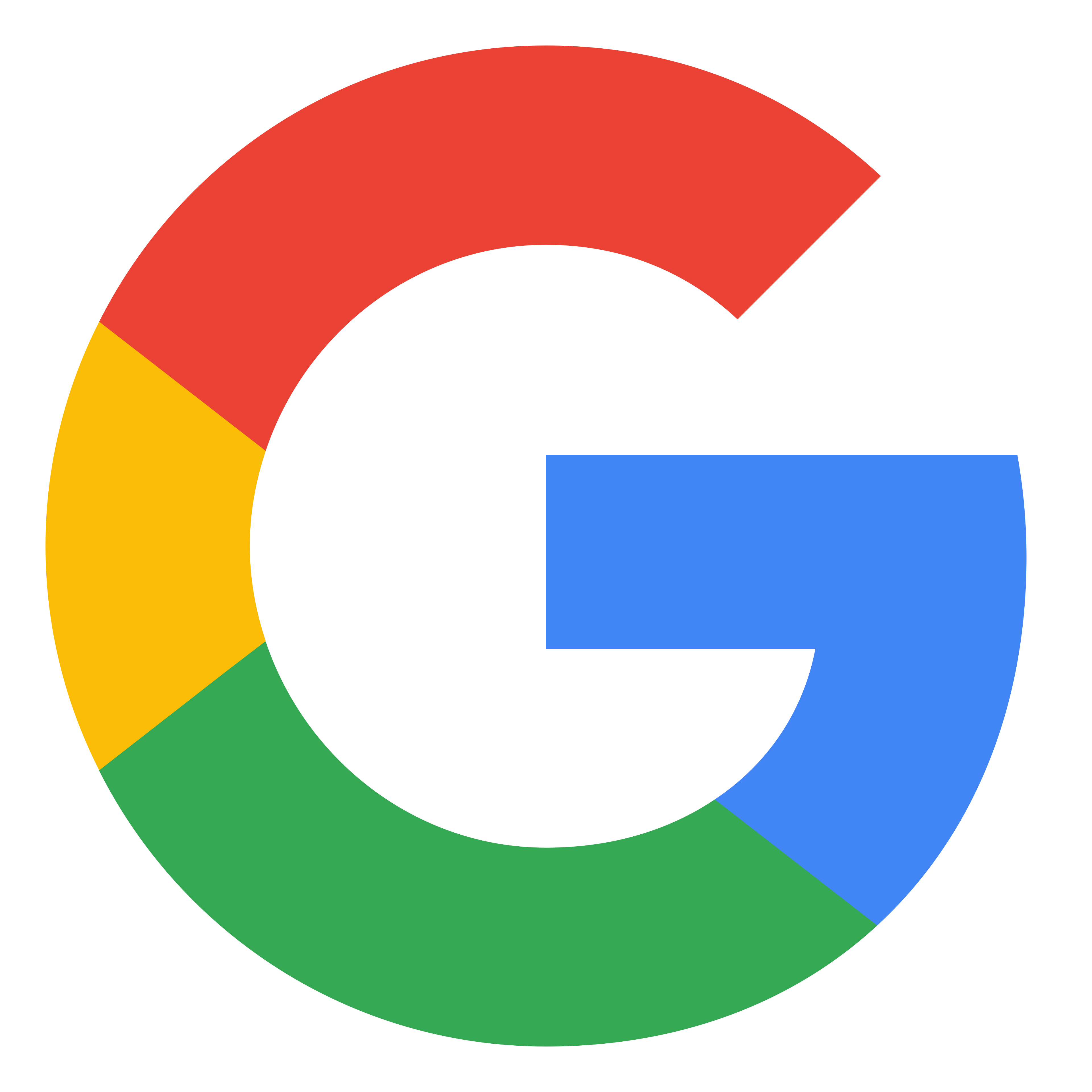 Google logo with a multicolored capital G in blue, red, yellow, and green.